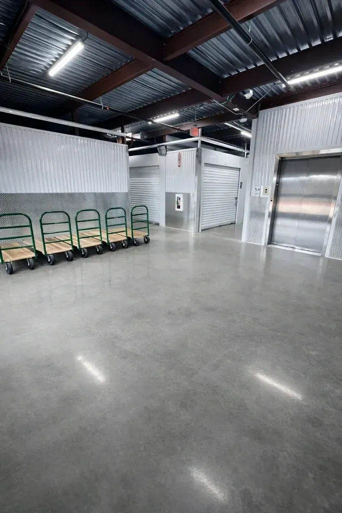 Parkside Interior Storage Facility with Dollies
